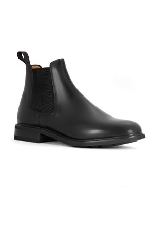 Black calfskin leather Chelsea boot BERWICK 1707 | 446CHATEAUBRIANDNEGRO